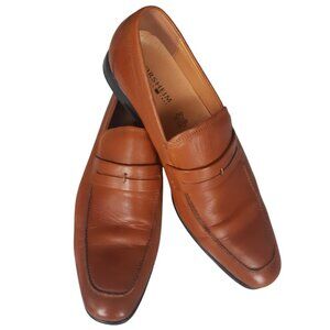 Florsheim Loafers SZ 12D Men's Tan Leather w/ Rubber Sole
